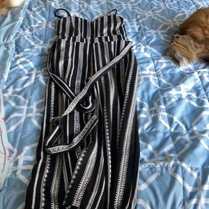 Almost famous black and white jumpsuit
